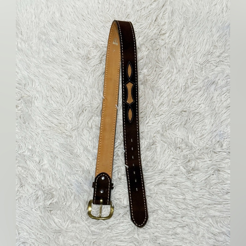 Justin Boots Women’s Leather Top Grain  Cowhide Belt Size 34